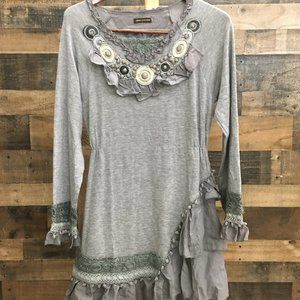 GORGEOUS Women's Sweater Dress. Grey - XL